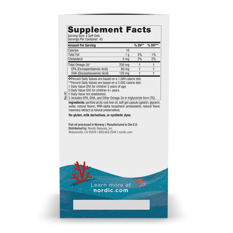 Nordic Naturals Children's DHA strawberry flavoured softgels