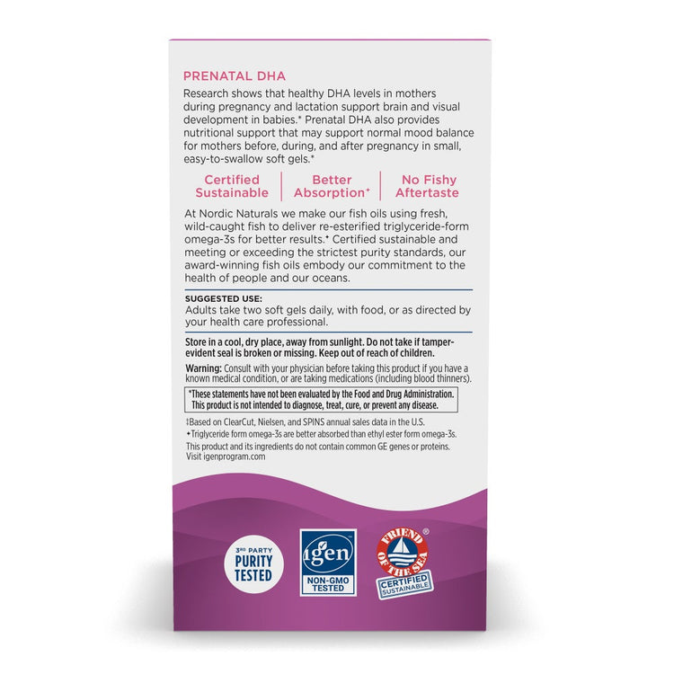 Nordic Naturals Prenatal DHA Soft Gels