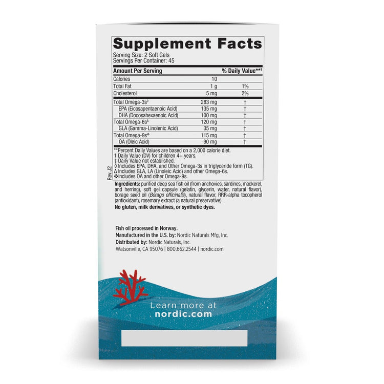 Nordic Naturals Complete Omega Junior (90 lemon softgels for ages 5+)