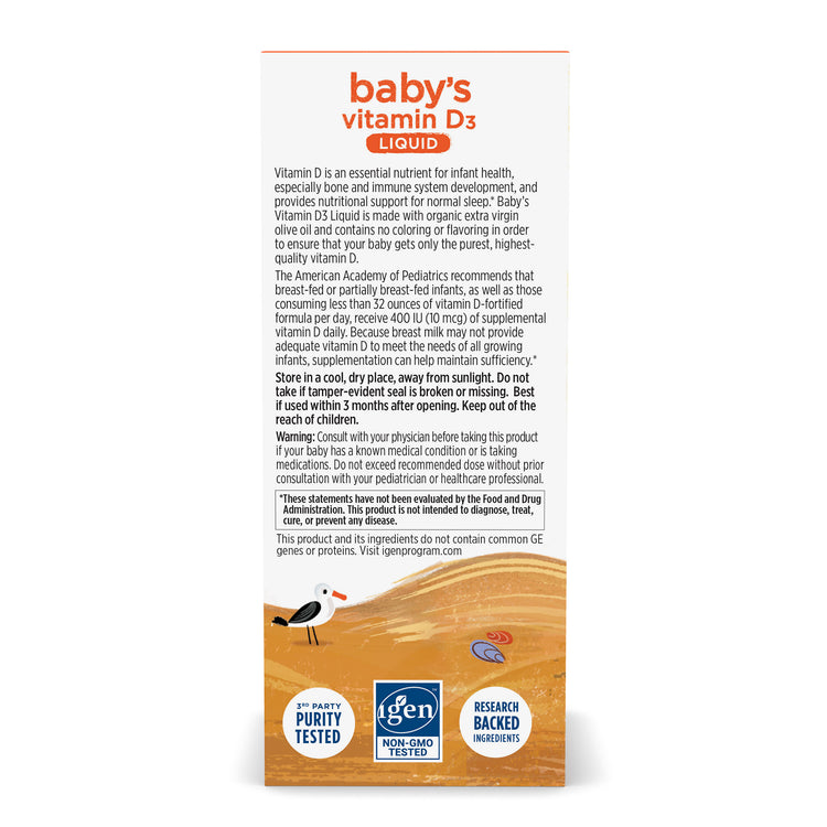 Nordic Naturals Baby's Vitamin D3 Liquid 22.5ml