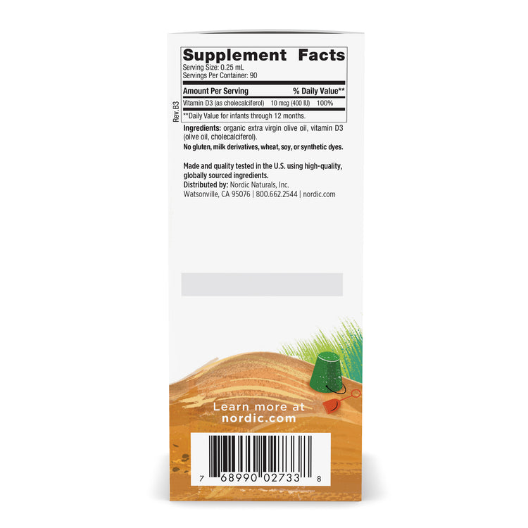 Nordic Naturals Baby's Vitamin D3 Liquid 22.5ml