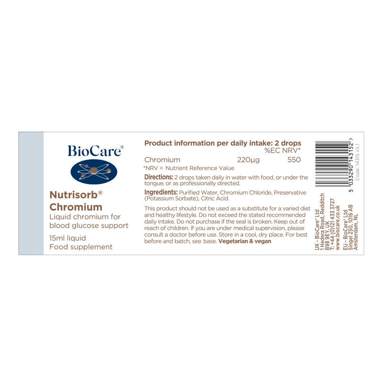 Biocare Nutrisorb Chromium 15ml