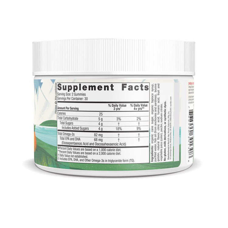 Nordic Naturals Omega-3 Gummies 60 Gummies