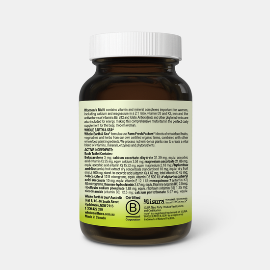 Whole Earth & Sea Women’s 50+ Multi 60 Tablets