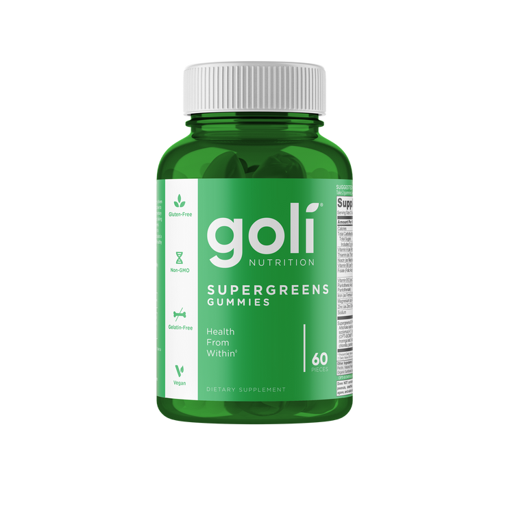 Goli Supergreens Gummies, 60 Gummies