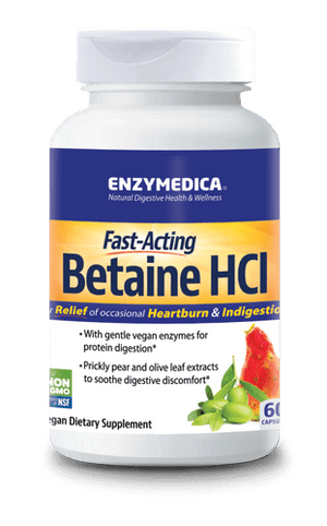 Enzymedica Fast Acting Betaine HCL, 120 capsules - NZ Health Store