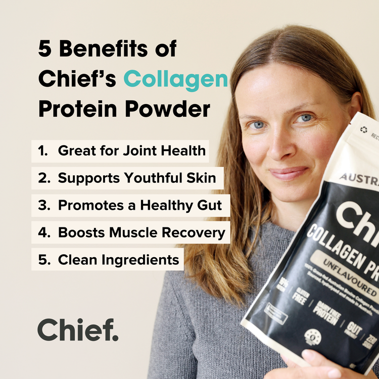 Chief Grass-fed Collagen Protein Powder Unflavoured, 450g