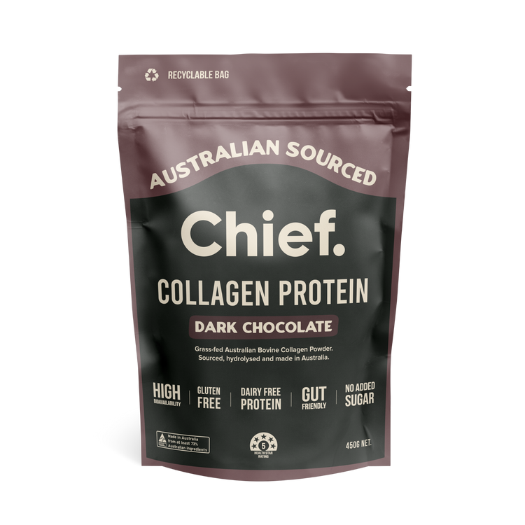 Chief Grass-fed Collagen Protein Powder Dark Chocolate, 450g