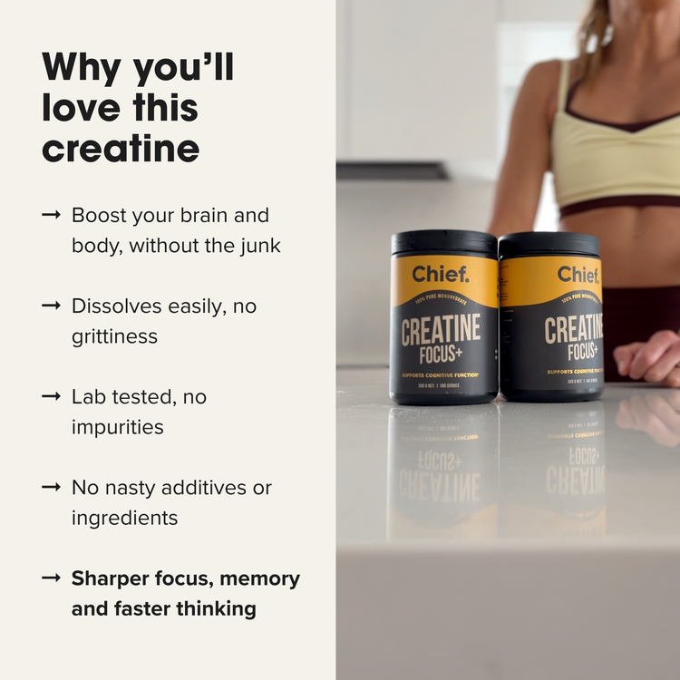 Chief Creatine Focus+ 300g | Pure Creatine Monohydrate