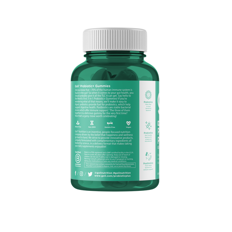 Goli Pre Post + Probiotic Gummies, 60 Gummies