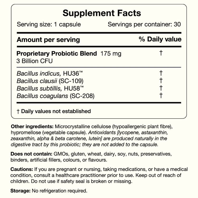 Gutsi SporeBiotic, 30 Capsules