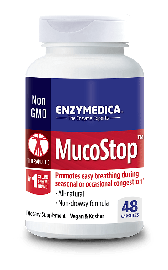 Enzymedica Muco Stop, 48 capsules - NZ Health Store