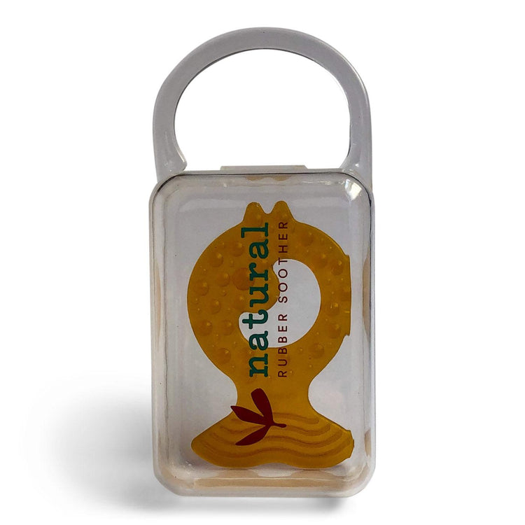 Natural Rubber Teether Fish in Reusable Case - NZ Health Store