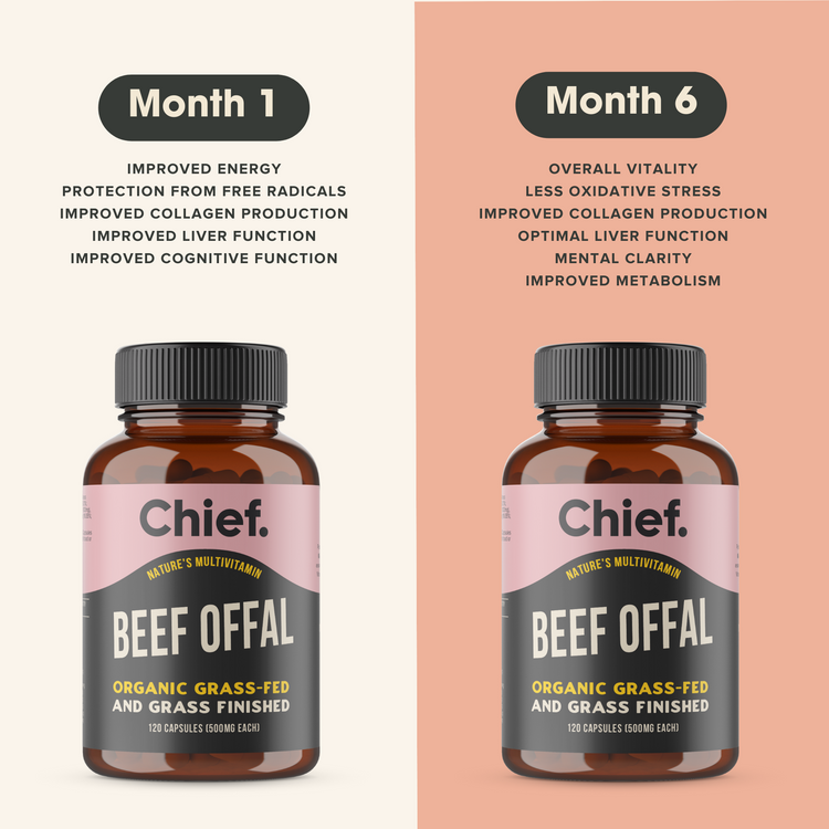 Chief Organic Beef Offal, 120 Capsules