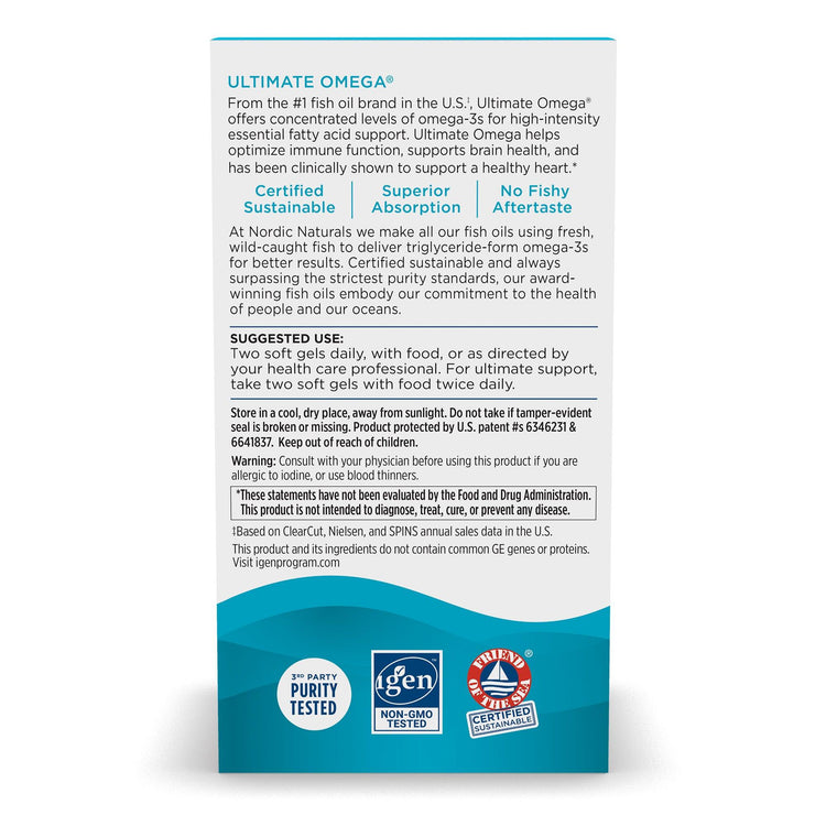 Nordic Naturals Ultimate Omega Softgels - NZ Health Store