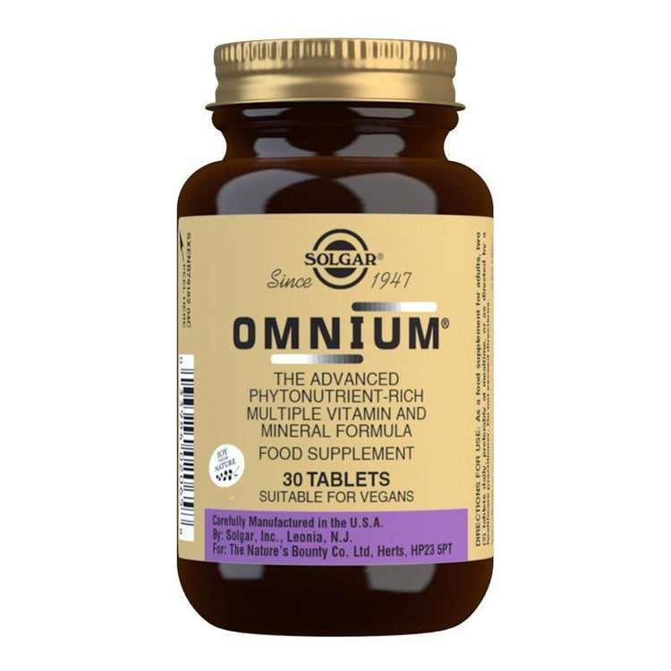 Solgar Omnium Multi-Nutrient Tablets - NZ Health Store