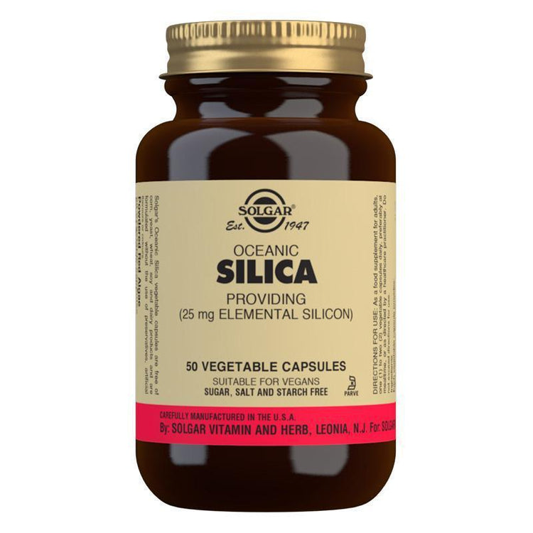 Solgar Organic Silica 25mg, 50 Capsules - NZ Health Store