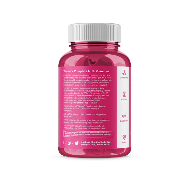 Goli Women's Complete Multi, 60 Gummies