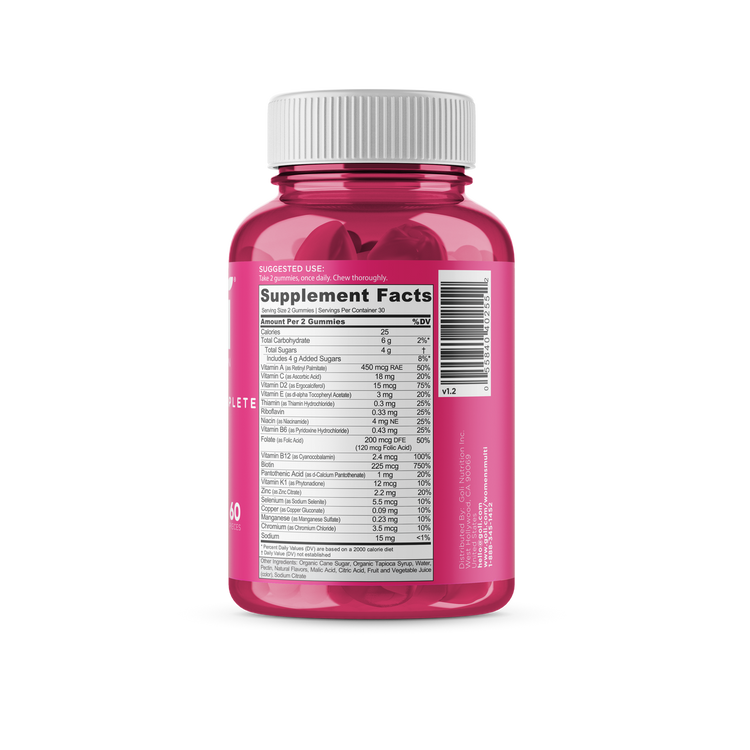 Goli Women's Complete Multi, 60 Gummies
