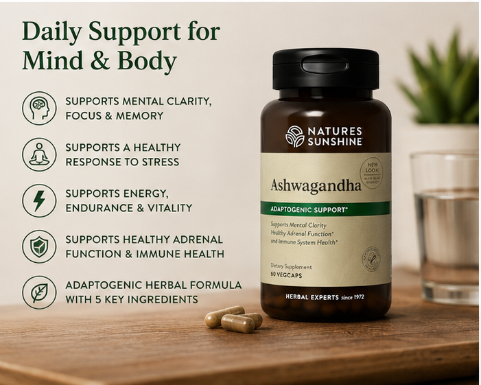 Natures Sunshine Ashwagandha, 60 vcaps