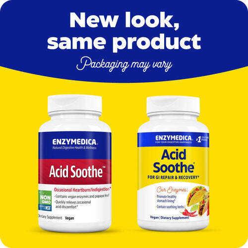 Enzymedica Acid Soothe, 30 capsules - NZ Health Store