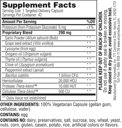 Enzymedica Candidase Extra Strength 42 Capsules - NZ Health Store