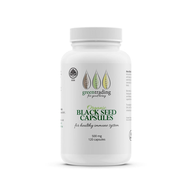 Green Trading Black Seed 500mg, 120 Capsules - NZ Health Store
