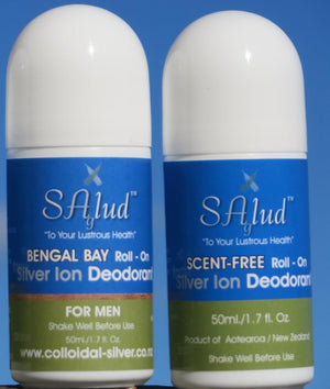 Salud Colloidal Silver Liquid Roll On Deodorant, 50ml - NZ Health Store