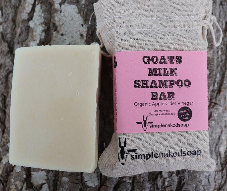 SNS Goats Milk Shampoo Bar Apple Cider Vinegar with Rosemary and Orange
