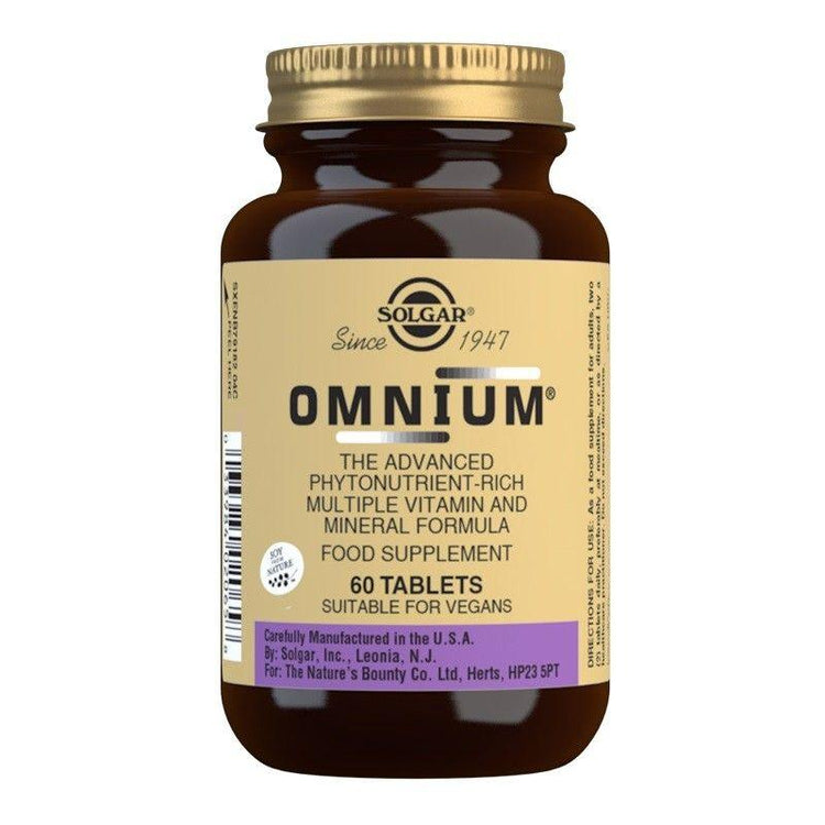 Solgar Omnium Multi-Nutrient Tablets - NZ Health Store
