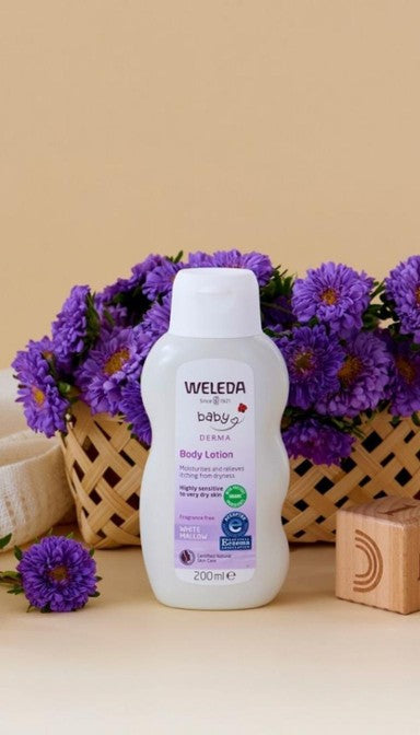 Weleda Baby White Mallow Body Lotion, 200ml