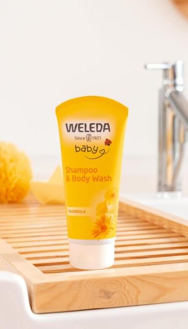 Weleda Calendula Baby Shampoo and Body Wash, 200ml - NZ Health Store