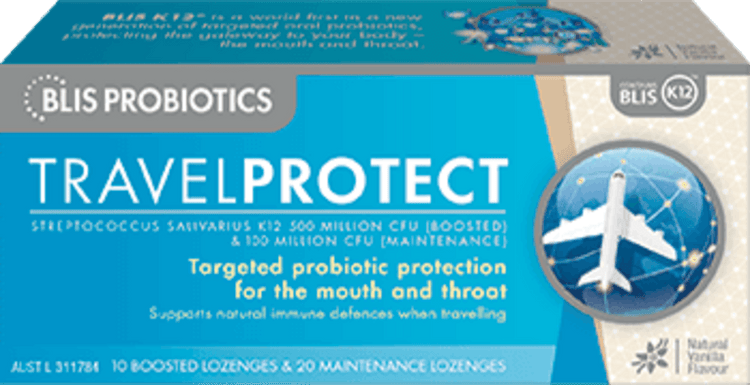 Blis Travel Protect with BLIS K12™, 30 Lozenges Vanilla - NZ Health Store