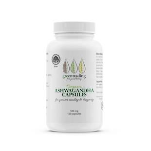 Green Trading Organic Ashwagandha Capsules (500mg), 120 Capsules - NZ Health Store