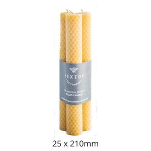 Hexton Bee Company Beeswax Solid Pillar Candles (3 sizes) - NZ Health Store
