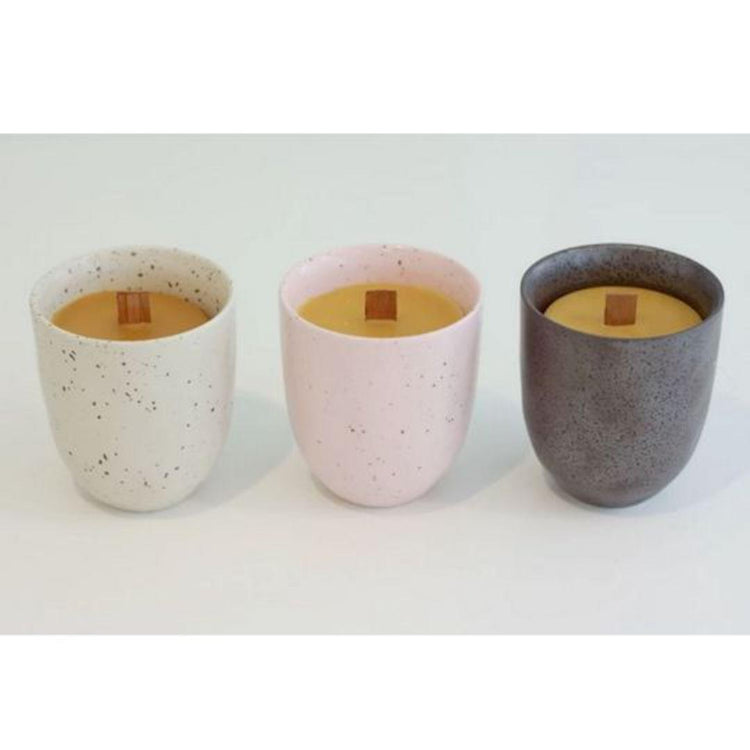 Hexton Bee Company Woodwick Pottery Candle - NZ Health Store