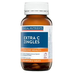 Ethical Nutrients Extra C Zingles, 50 Chewable Tablets - NZ Health Store