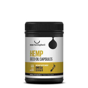 New Hemisphere Hemp Seed Oil, 240 capsules - NZ Health Store