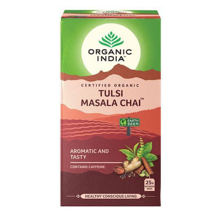 Organic India Tulsi Masala Chai, 25 tea bags - NZ Health Store
