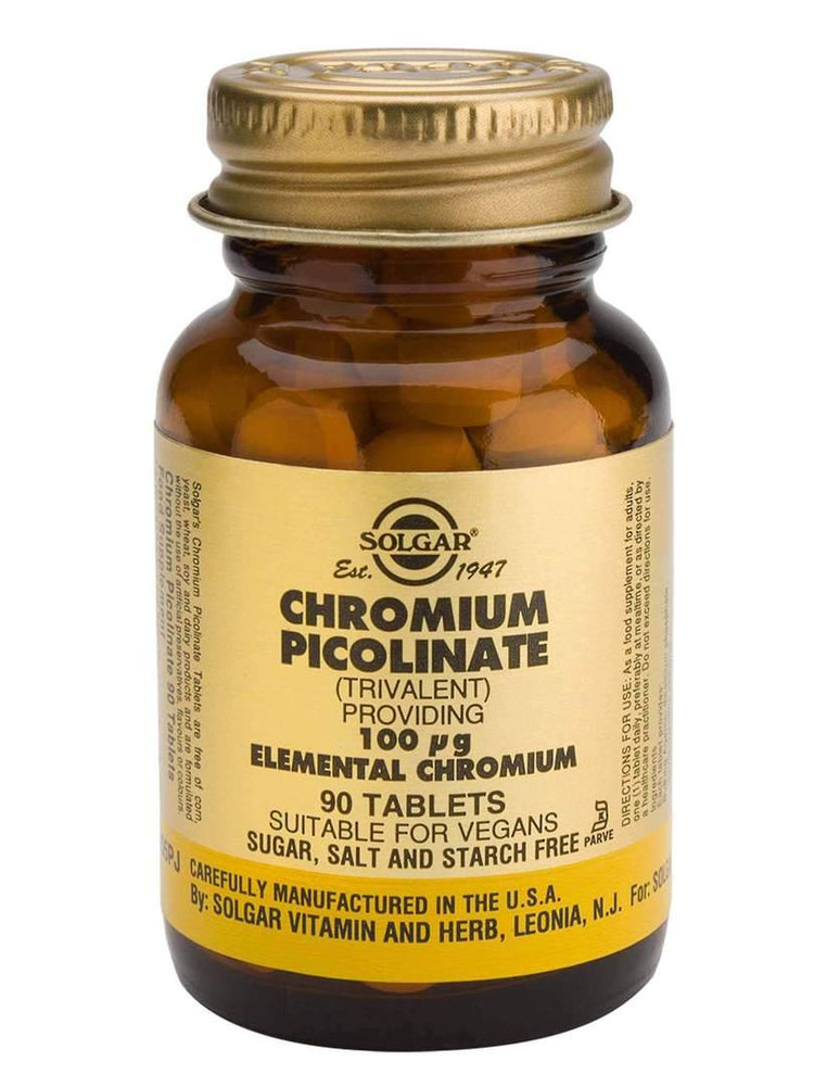 Solgar Chromium Picolinate 200mcg (90 Capsules) - NZ Health Store