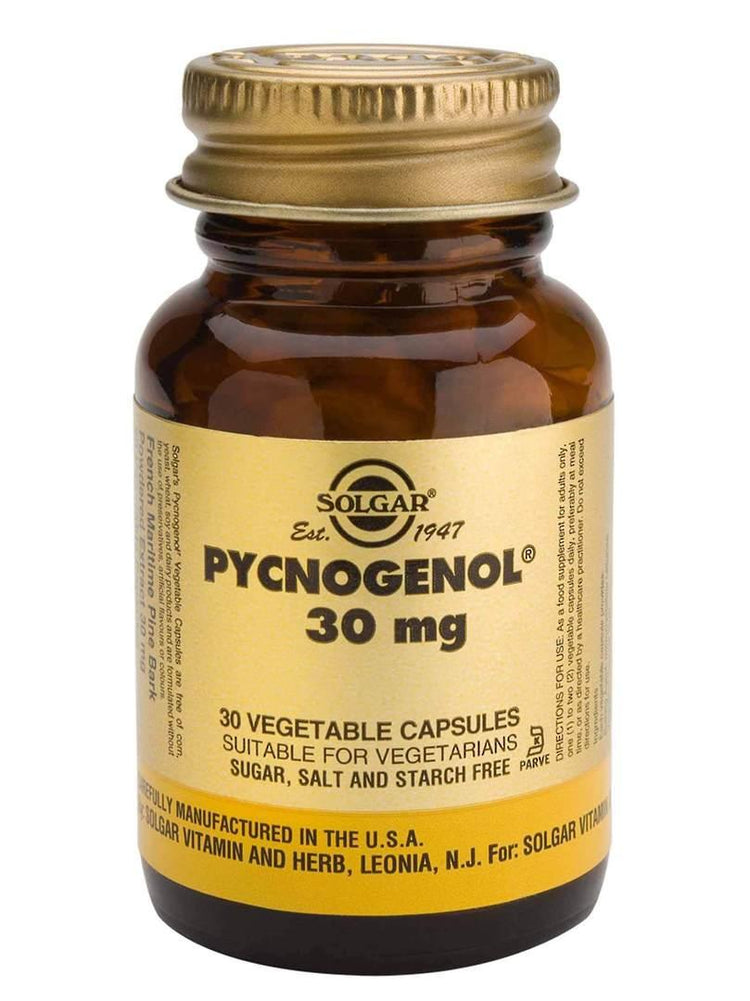 Solgar Pycnogenol 30mg, 30 caps - NZ Health Store