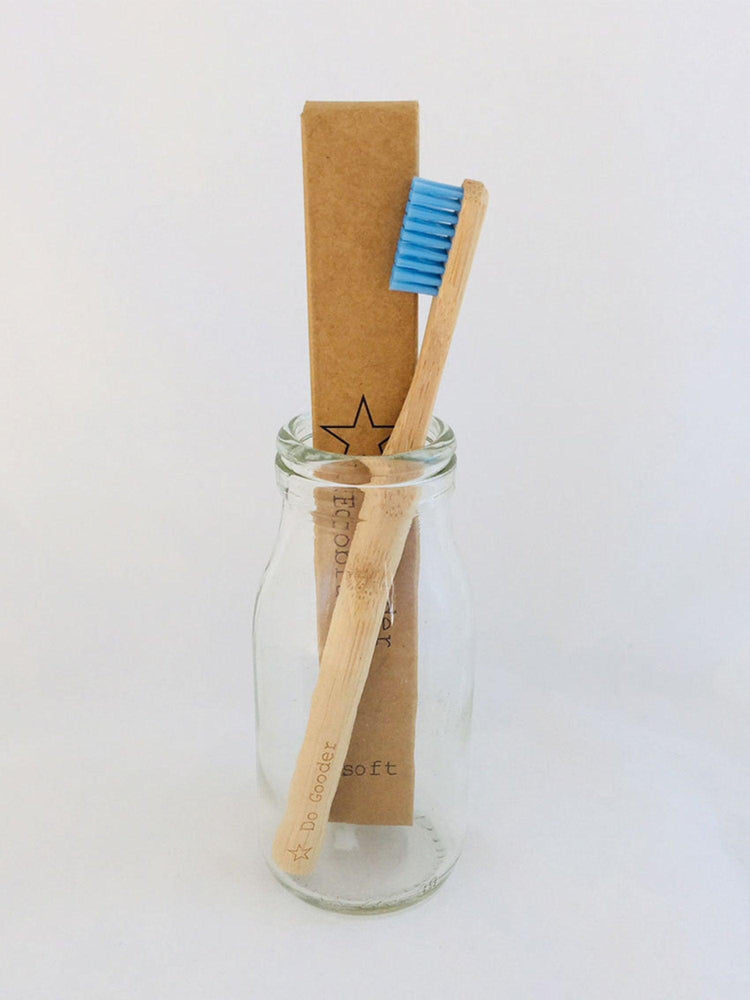 Do Gooder Medium Natural Handle Ecobrush Bamboo Toothbrush, Box of 12 - NZ Health Store