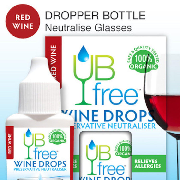 UB Free Red Wine Preservative Neutraliser Drops, 8ml - NZ Health Store