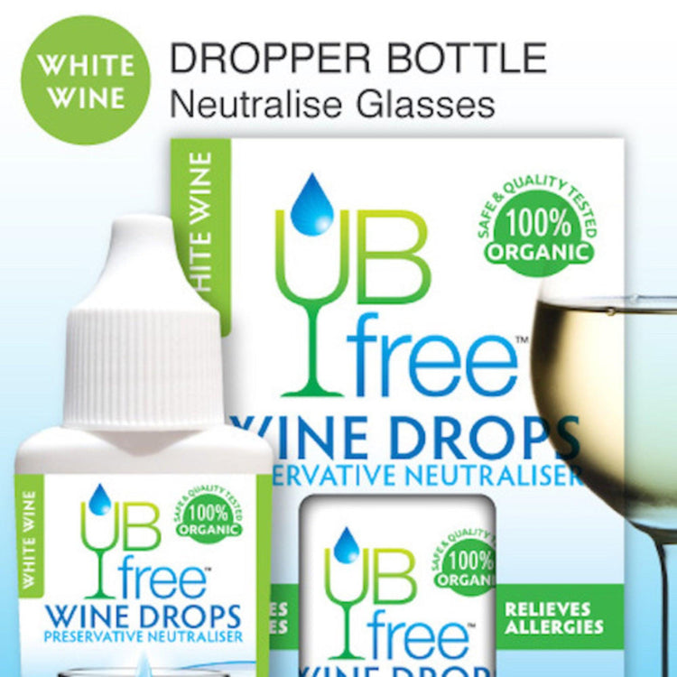 UB Free White Wine Preservative Neutraliser Drops, 8ml - NZ Health Store