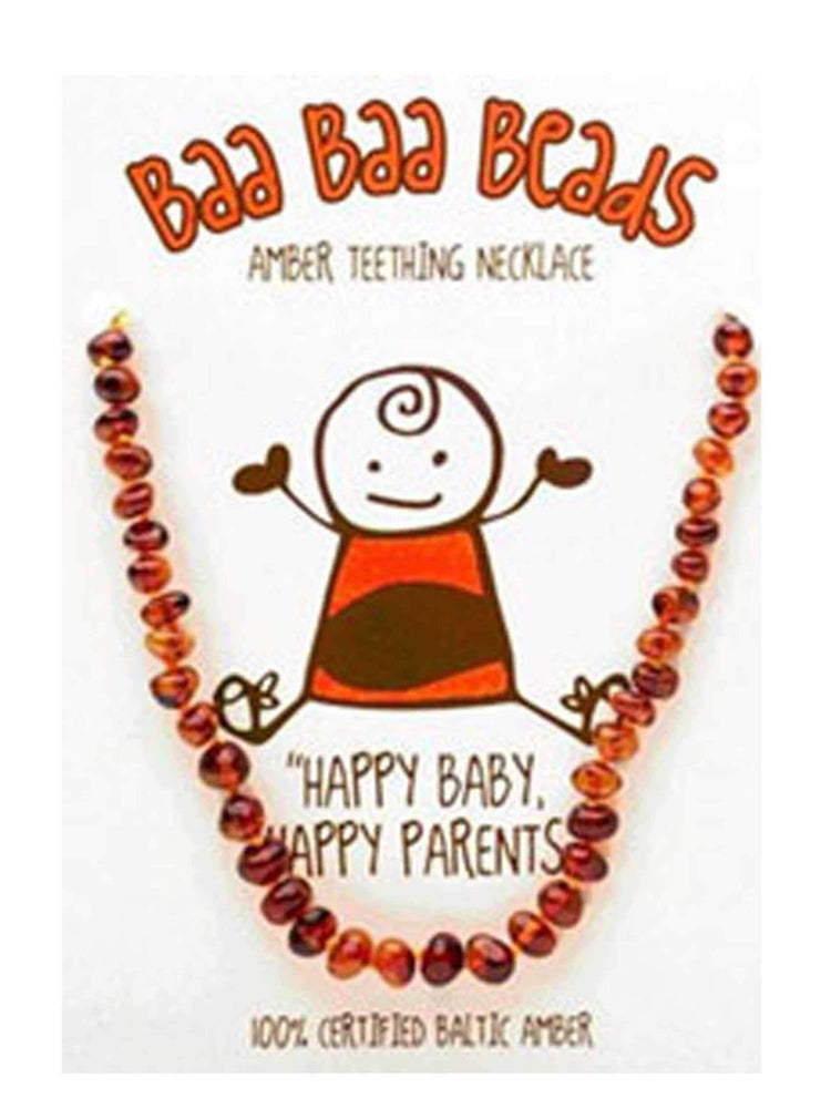 Baa Baa Beads Amber Teething Necklace, Honey Coloured - NZ Health Store