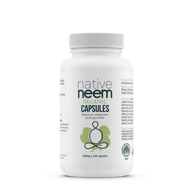 Native Neem Organic Neem Capsules, 120 Caps - NZ Health Store