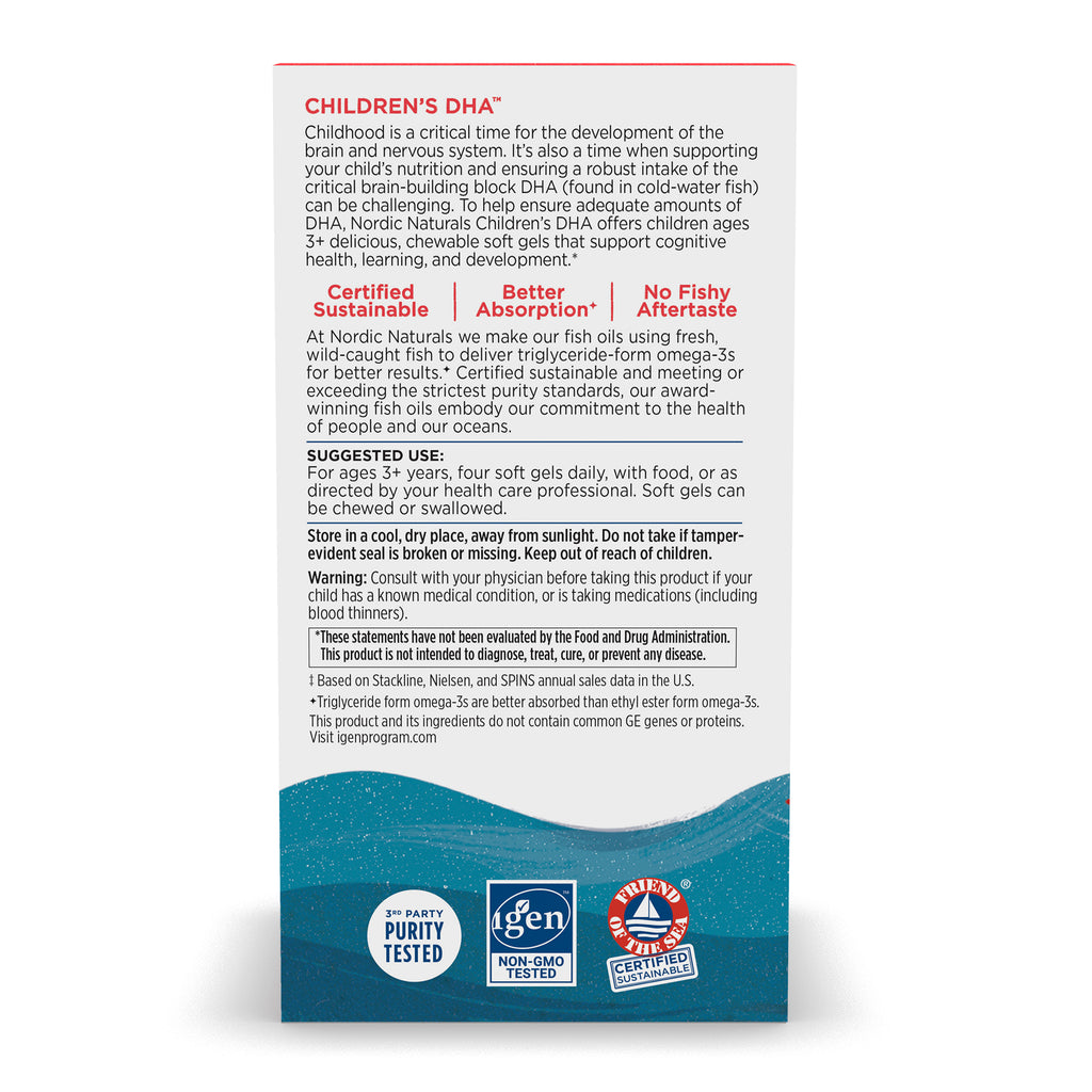 Nordic Naturals Children's DHA strawberry flavoured softgels