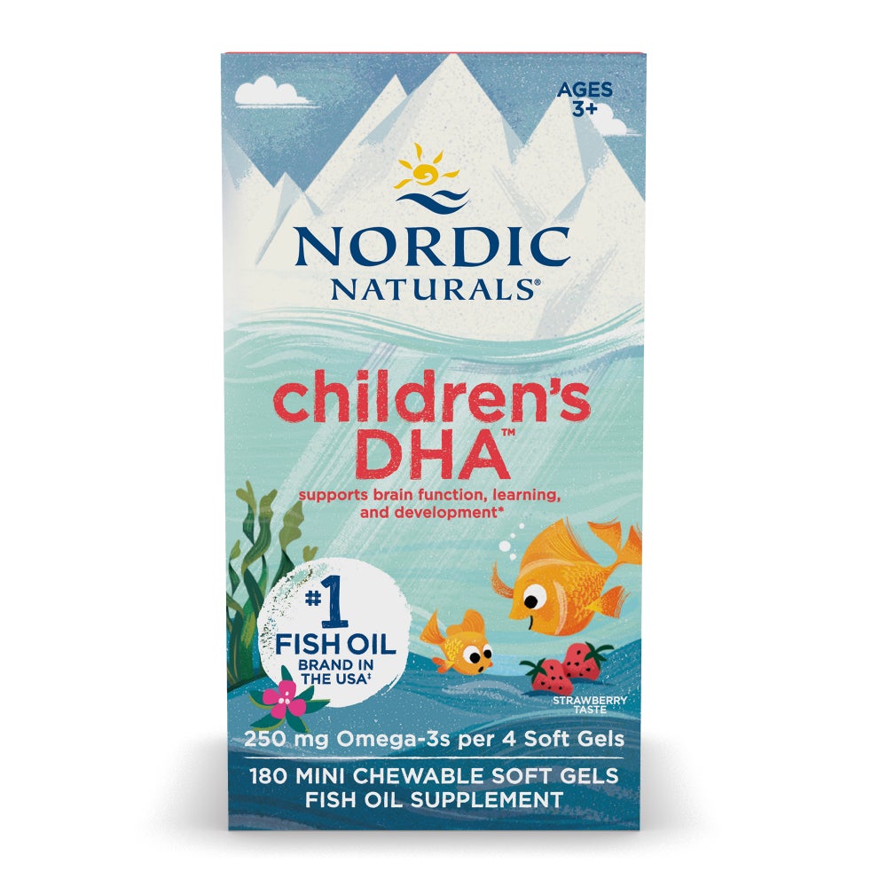 Nordic Naturals Children's DHA strawberry flavoured softgels