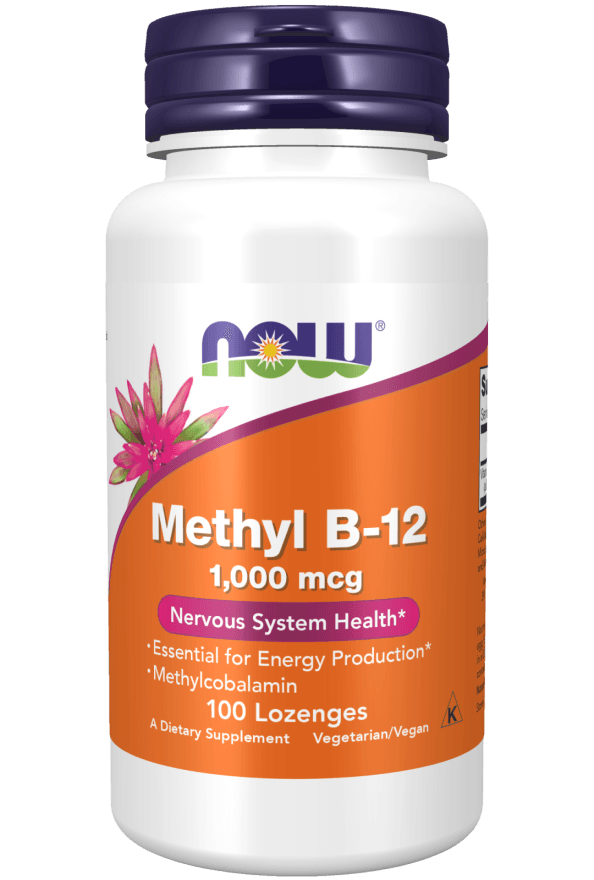 Now Methyl B-12 1,000 mcg 100 Lozenges - NZ Health Store