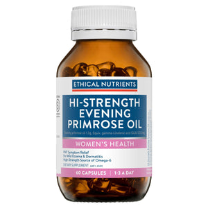 Ethical Nutrients Hi-Strength Evening Primrose Oil, 60 Capsules - NZ Health Store